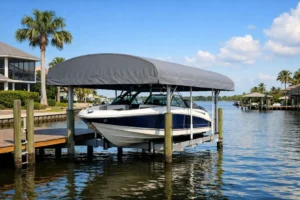 Custom Boat Lift Cover Review for Florida Docks