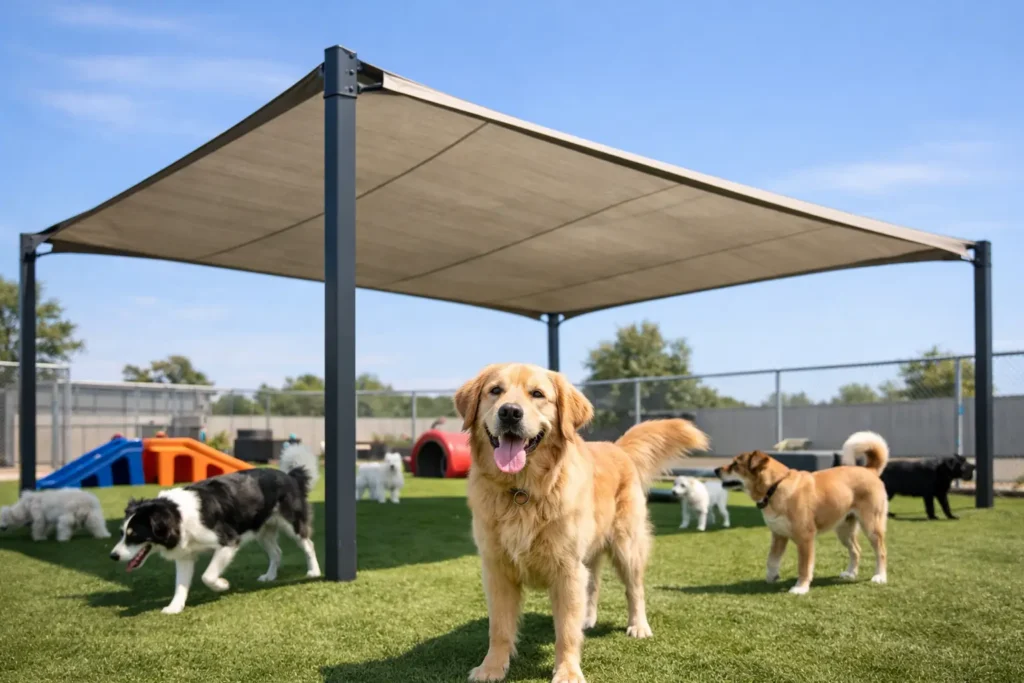 Dog Daycare Shade Canopy That Holds Up
