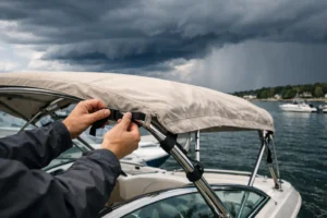 How to Prepare Boat Canopy for Storms