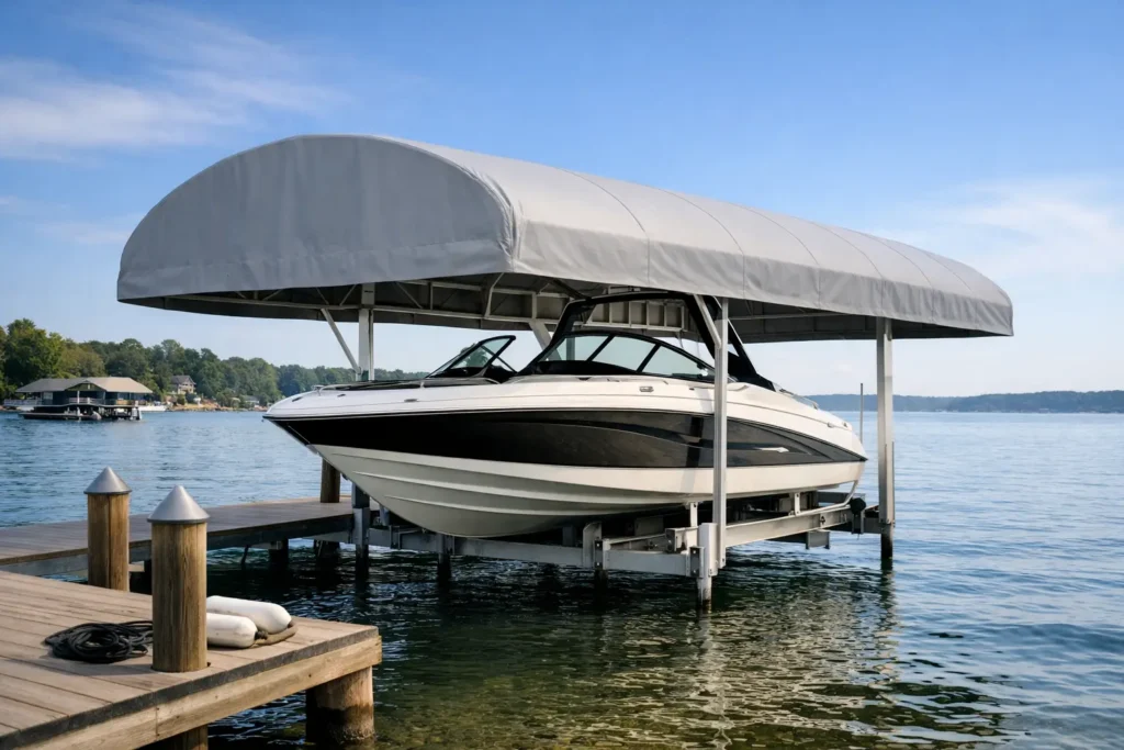 Patented Boat Lift Cover System Benefits