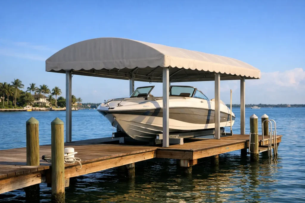 Saltwater Dock Canopy Lifespan: What to Expect
